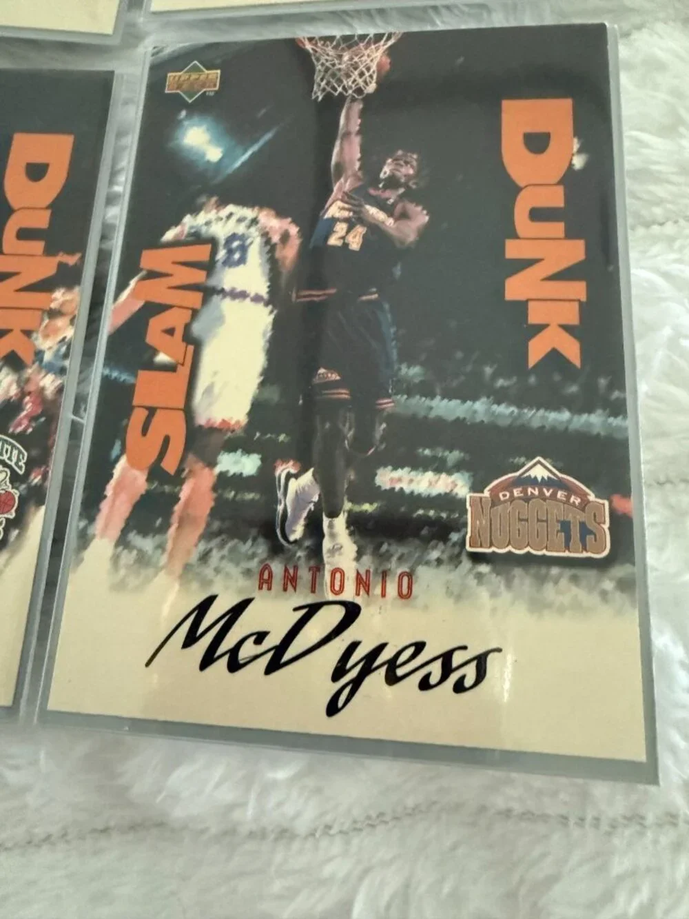 1997 Upper Deck Nestle Slam Dunk Basketball Card Bundle - Kemp, Rice, McDyess, T
